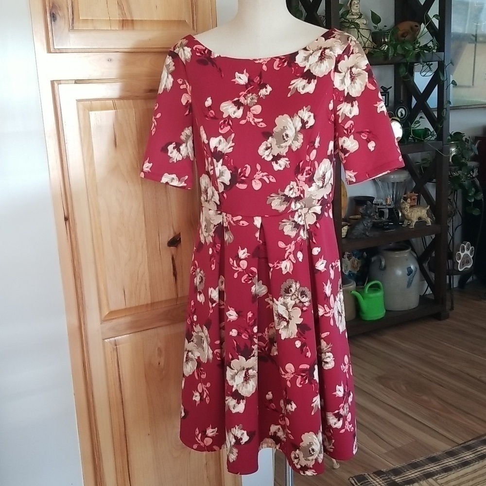 White House Black Market Floral Dress Womens Size 8 Event Wedding Ready